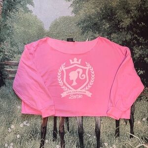 Barbie Crop top sweater size 2XL